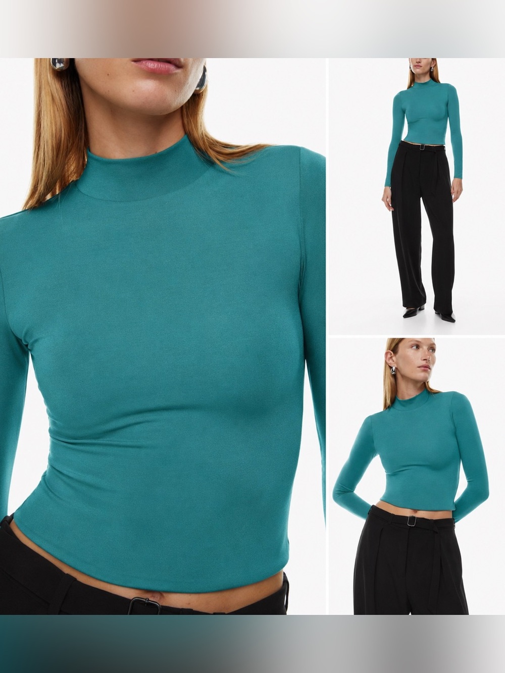 Babaton Aritzia Contour Mockneck Longsleeve 92127 size small